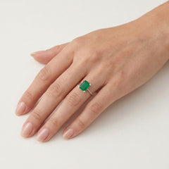 Smaragd-Jade-Ring