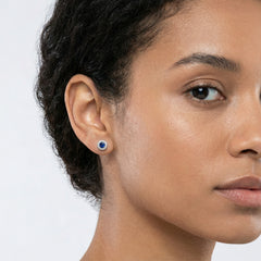 Modré barokní náušnice