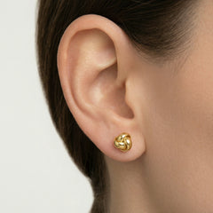 Gold knotted studs