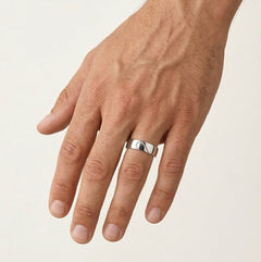 Parure d’alliances demi-cœur en or blanc