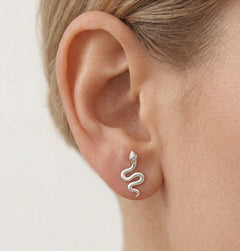 Weißgold-Schlangenanhänger