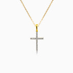 Croix en or avec diamants