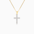 Cruz de diamantes elegante