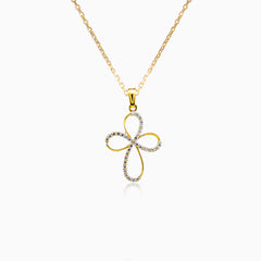 Croix avec zircon cubique