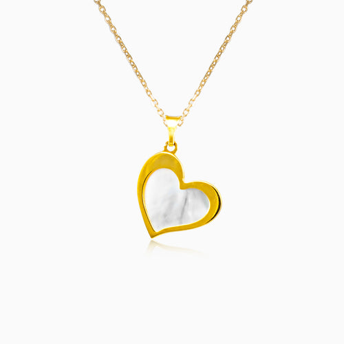 Zlaté srdce s perletí