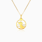 Pendente de oro con perro