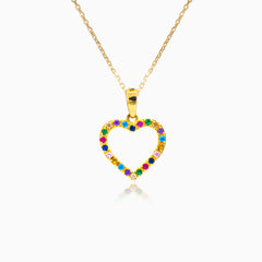 Pendentif double face en or multicolore