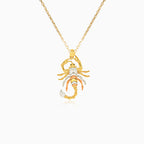 Gold scorpio pendant