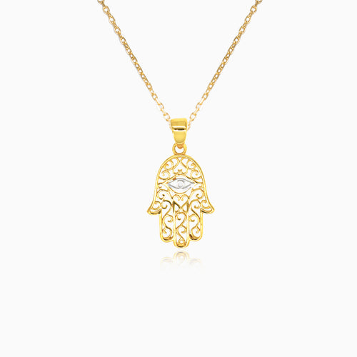 Gold Hamsa pendant