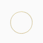 Stylový zlatý náhrdelník pro ženy