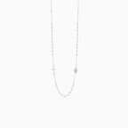 Chapelet en or blanc