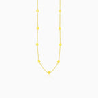 Collier doré avec médaillons simples