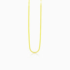 Charmante flache Goldkette