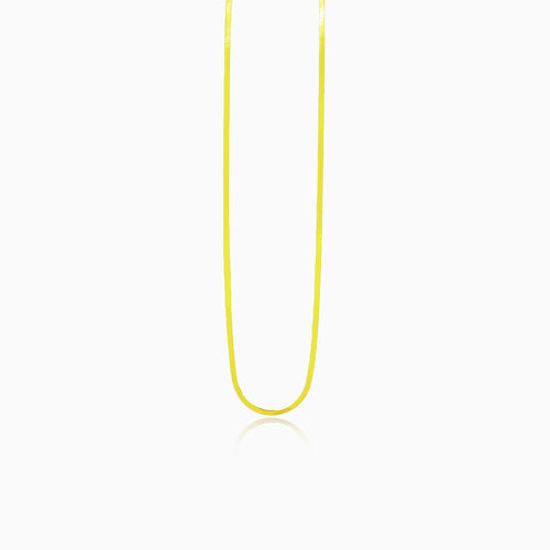 Charmante flache Goldkette