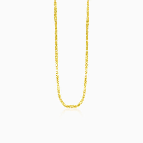 Mohutný zlatý náhrdelník s královským vzorem