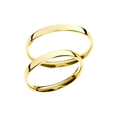 Bague de mariage intemporelle en or jaune