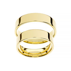 Klasický masivní snubní prsten ze žlutého zlata