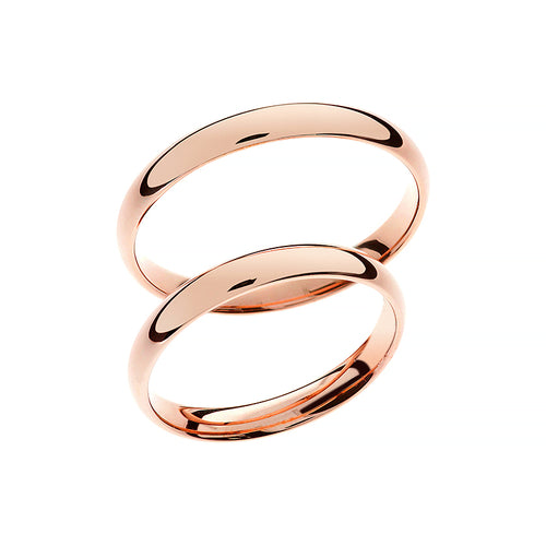 Anillo de boda fino en oro rosa