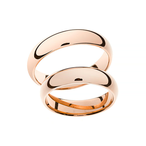 Classic wide rose gold wedding ring