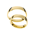 Alliance classique en or jaune haute brillance