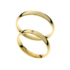 Anillo de boda clásico pequeño de oro