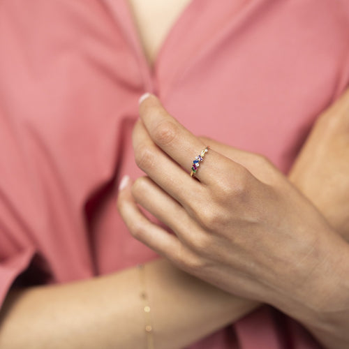 Statement-Multicolor-Goldring