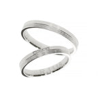 Weißgoldring mit mattiertem und hochglänzendem Finish