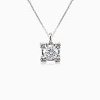 Pendentif solitaire diamant brillant