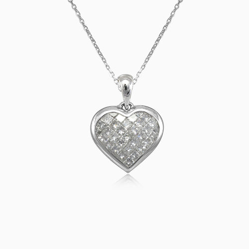 Pendentif cœur en or avec diamant