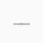 Bubbly diamond white gold ring