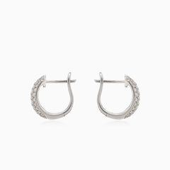 Okouzlující diamantové náušnice z bílého zlata