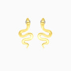 Malé hadí zlaté naušnice