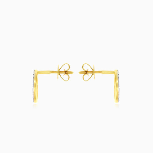 Diamantové kruhové náušnice