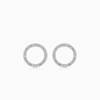 Diamantové kruhové náušnice