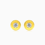 Boucles d’oreilles puces en zircon cubique taille ronde avec sertissage clos
