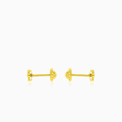 Boucles d’oreilles Lustrous Bloom en or jaune
