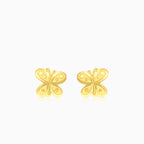 Boucles d'oreilles puces papillon