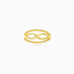 Bague infini en or jaune
