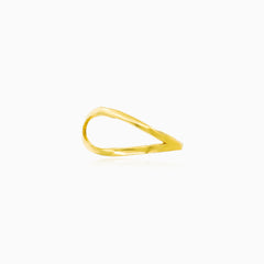 Bague croisée en or jaune