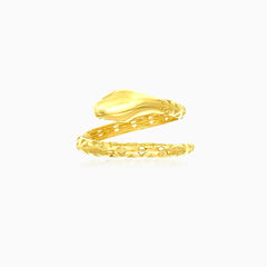 Bague serpent en or serpentine
