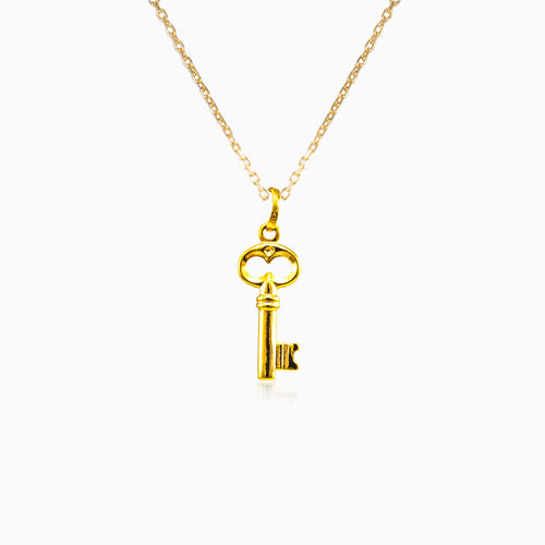 Přívěsek klíče ze žlutého zlata