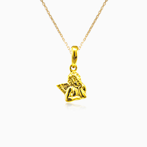 Přívěsek anděla ze žlutého zlata