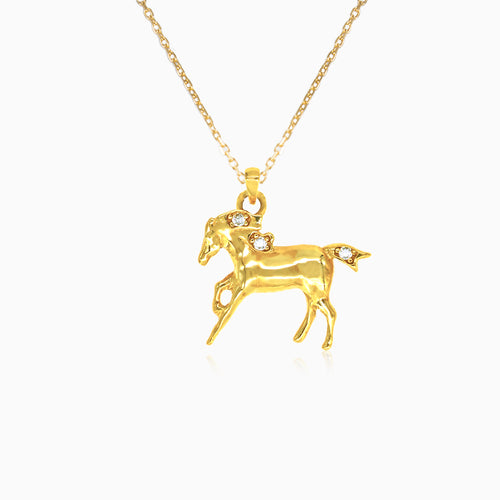 Beautiful pendant of a running horse