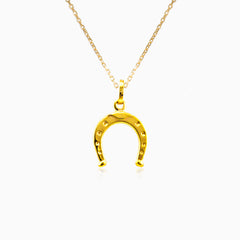 Přívěsek podkova ze žlutého zlata