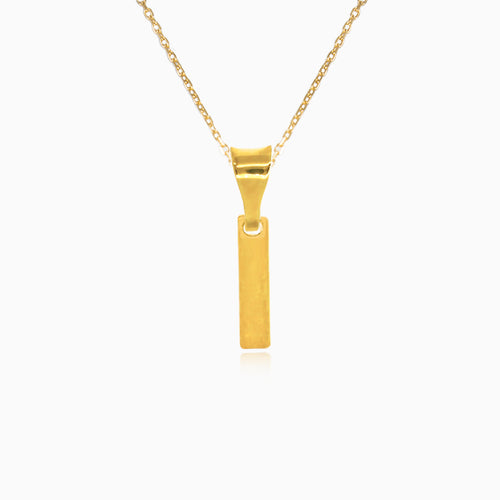 Zlatý přívěsek písmene "I"