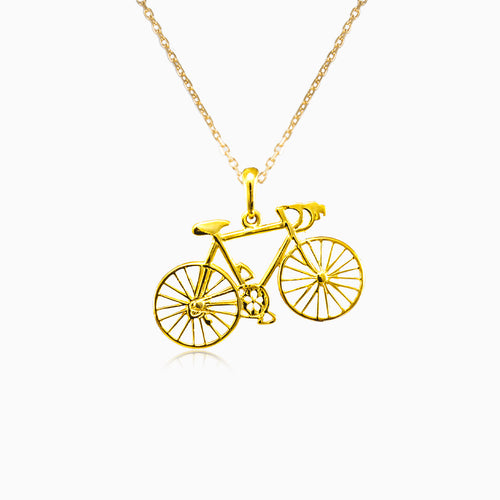 Gelbgoldenes Fahrrad-Anhänger.