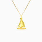 Pendentif en or bateau à voile