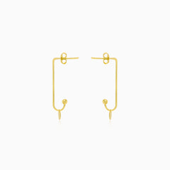 Pendientes de oro únicos con moneda