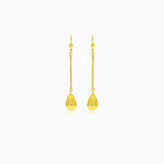 Boucles d’oreilles pendantes à fermoir lever back en or jaune