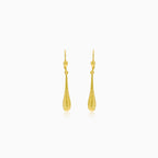 Gold dangling drop earrings